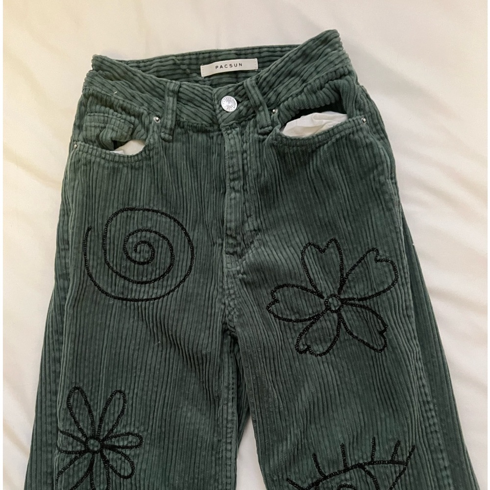 pacsun green corduroy pants